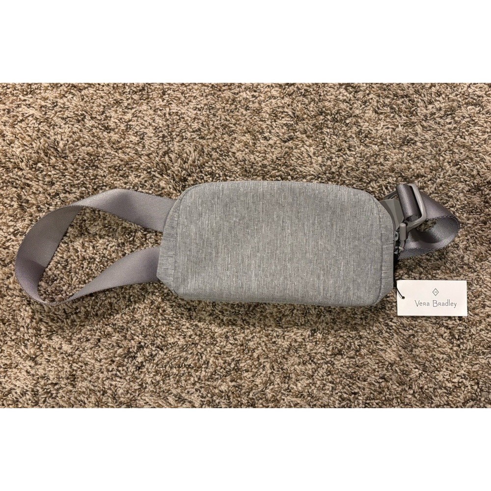 Vera Bradley Essential Belt Bag Heathered Grey Crossbody Fanny Pack 39972-13013